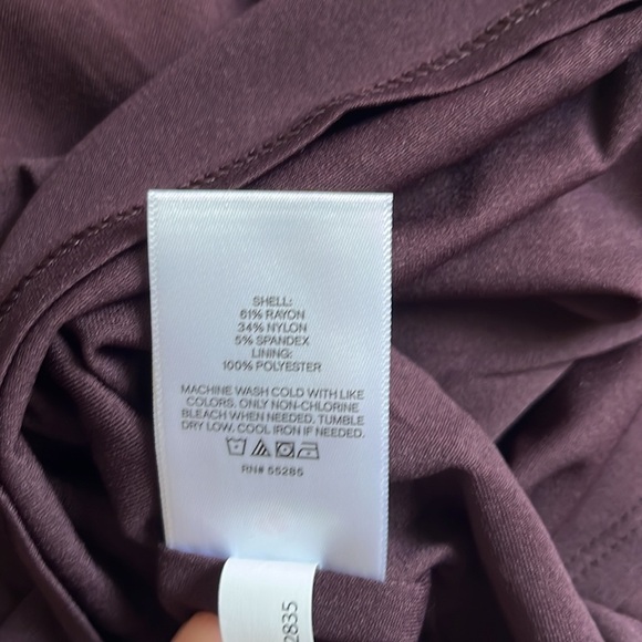 NWT Express eggplant long sleeve heavyweight dress with side cut out - Picture 8 of 8